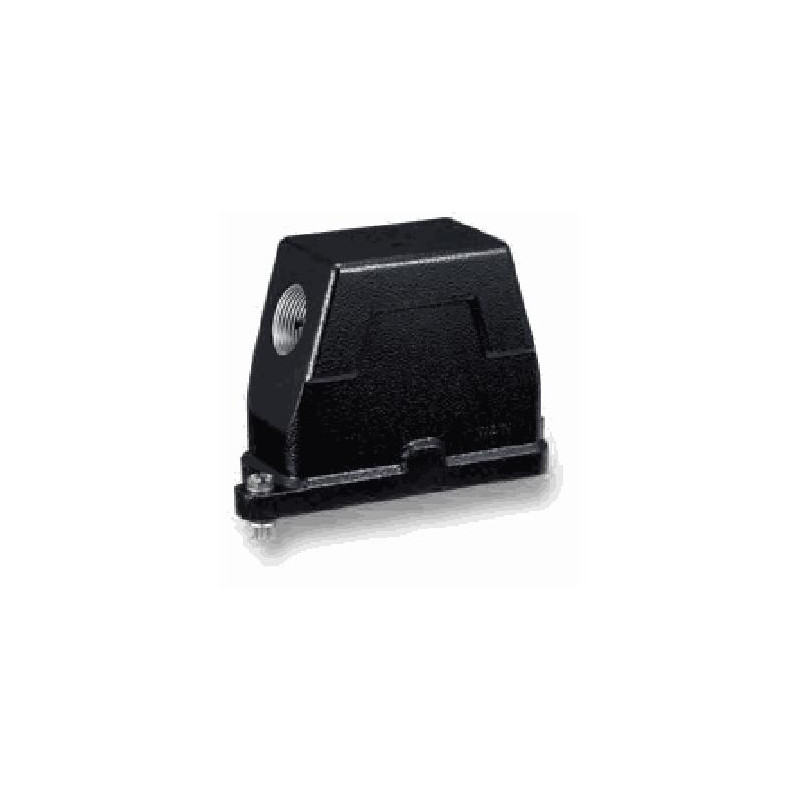 Capot 24B, Aluminium moulé sous pression, IP68/IP69K, Sortie horizontale, M50